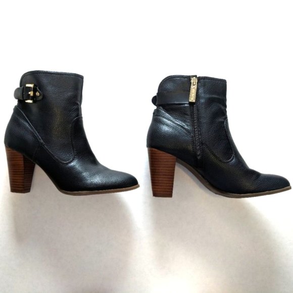 Tommy Hilfiger Black & Brown Ankle Boots - Size 7 - Picture 2 of 6